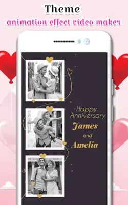 Anniversary Video Maker android App screenshot 1